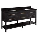 Signature Hardware Black 72 in. Floor Mount Vanity 