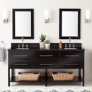 Signature Hardware Black 72 in. Floor Mount Vanity 
