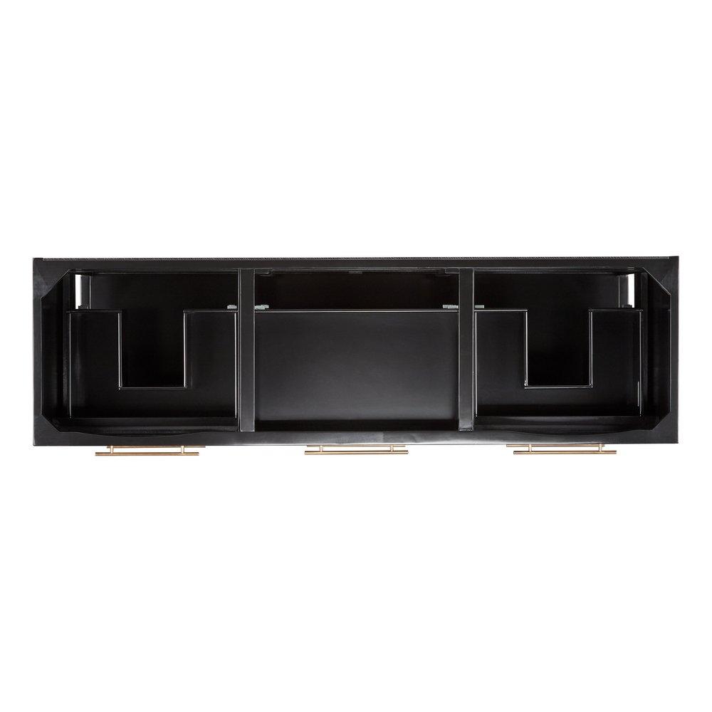 Signature Hardware Black 72 in. Floor Mount Vanity 