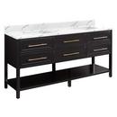 Signature Hardware Black 72 in. Floor Mount Vanity 