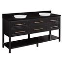 Signature Hardware Black 72 in. Floor Mount Vanity 