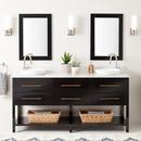 Signature Hardware Black 72 in. Floor Mount Vanity 