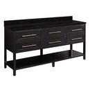 Signature Hardware Black 72 in. Floor Mount Vanity 
