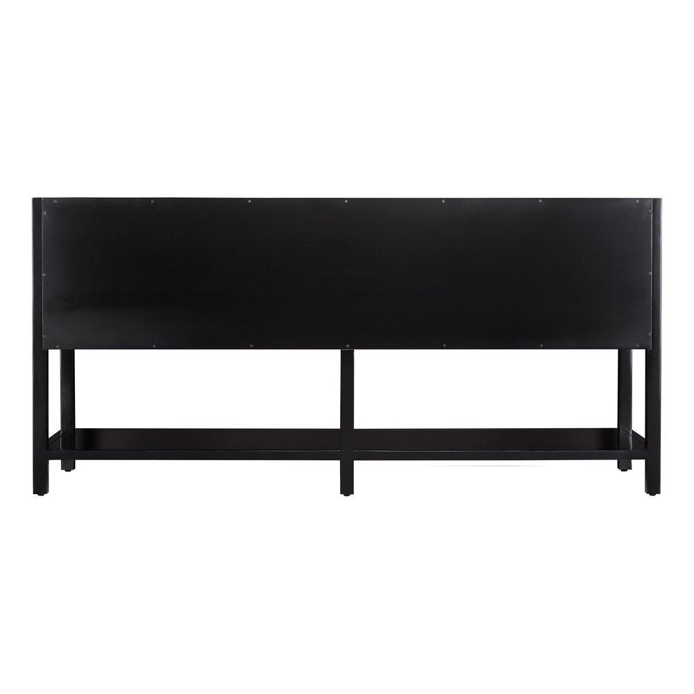 Signature Hardware Black 72 in. Floor Mount Vanity 