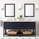 Signature Hardware Midnight Navy Blue 72 in. Floor Mount Vanity 
