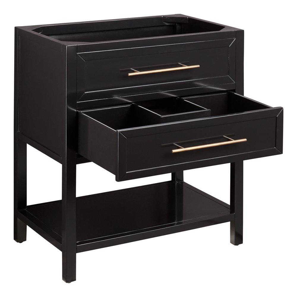 Signature Hardware Black 30 in. Floor Mount Vanity 