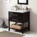 Signature Hardware Black 30 in. Floor Mount Vanity 