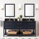 Signature Hardware Midnight Navy Blue 72 in. Floor Mount Vanity 