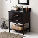 Signature Hardware Black 30 in. Floor Mount Vanity 