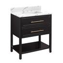Signature Hardware Black 30 in. Floor Mount Vanity 