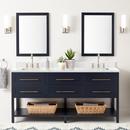 Signature Hardware Midnight Navy Blue 72 in. Floor Mount Vanity 