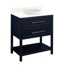 Signature Hardware Midnight Navy Blue 30 in. Floor Mount Vanity 