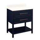 Signature Hardware Midnight Navy Blue 30 in. Floor Mount Vanity 