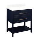 Signature Hardware Midnight Navy Blue 30 in. Floor Mount Vanity 