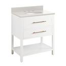 Signature Hardware Bright White 30 in. Floor Mount Vanity 
