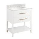 Signature Hardware Bright White 30 in. Floor Mount Vanity 