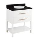 Signature Hardware Bright White 30 in. Floor Mount Vanity 