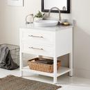 Signature Hardware Bright White 30 in. Floor Mount Vanity 