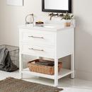 Signature Hardware Bright White 30 in. Floor Mount Vanity 