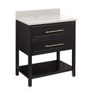 Signature Hardware Black 30 in. Floor Mount Vanity 