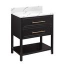 Signature Hardware Black 30 in. Floor Mount Vanity 