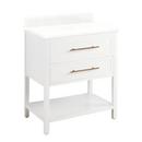 Signature Hardware Bright White 30 in. Floor Mount Vanity 