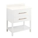 Signature Hardware Bright White 30 in. Floor Mount Vanity 