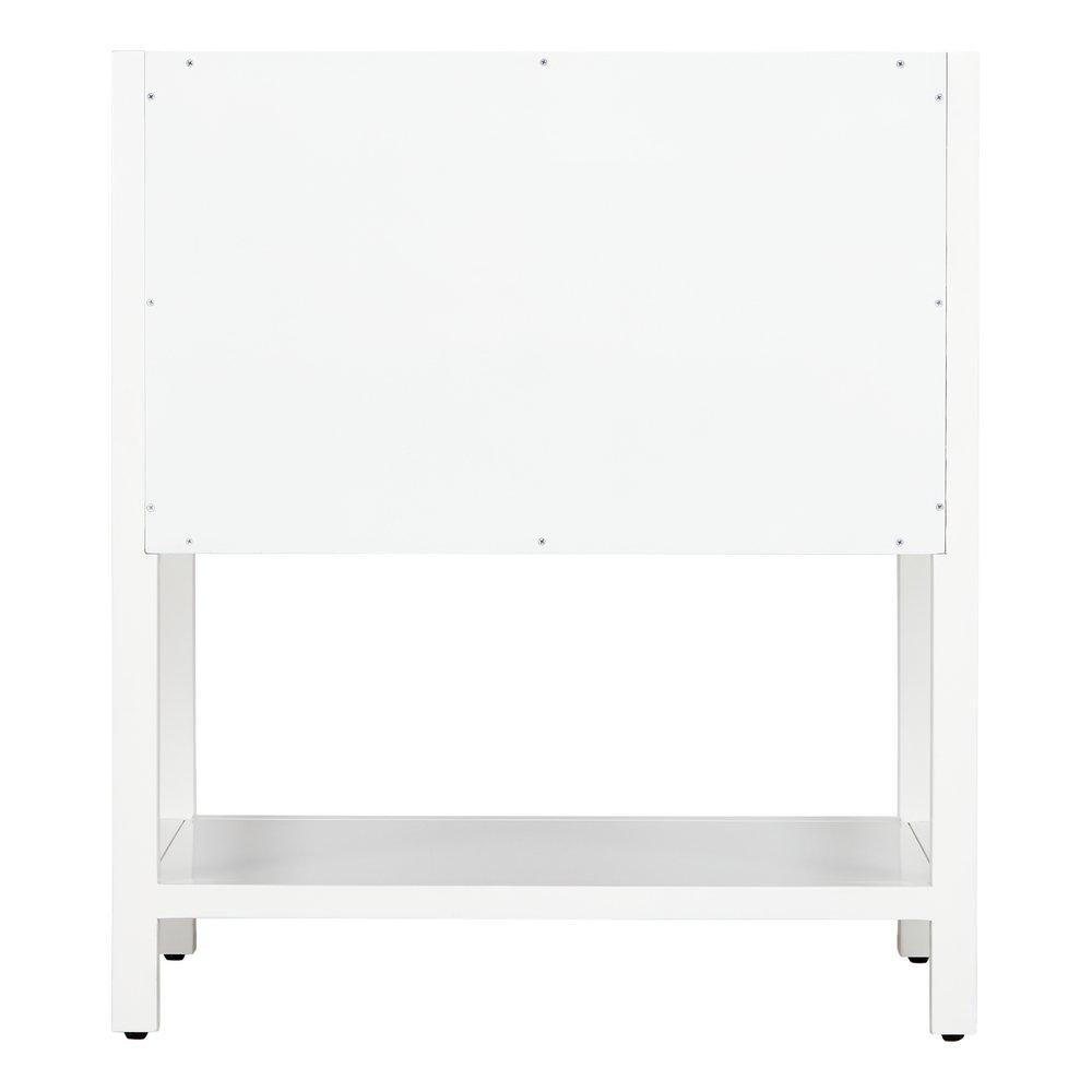 Signature Hardware Bright White 30 in. Floor Mount Vanity 