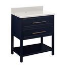 Signature Hardware Midnight Navy Blue 30 in. Floor Mount Vanity 