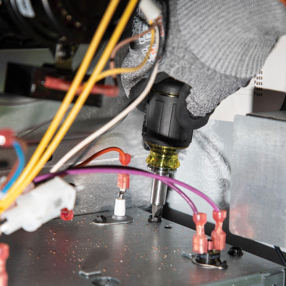 Klein Tools Black Magnetic 8-Piece Screwdriver 