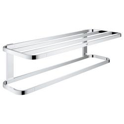 24 in. Two-tier Towel Shelf in Chrome