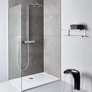 24 in. Two-tier Towel Shelf in Chrome 