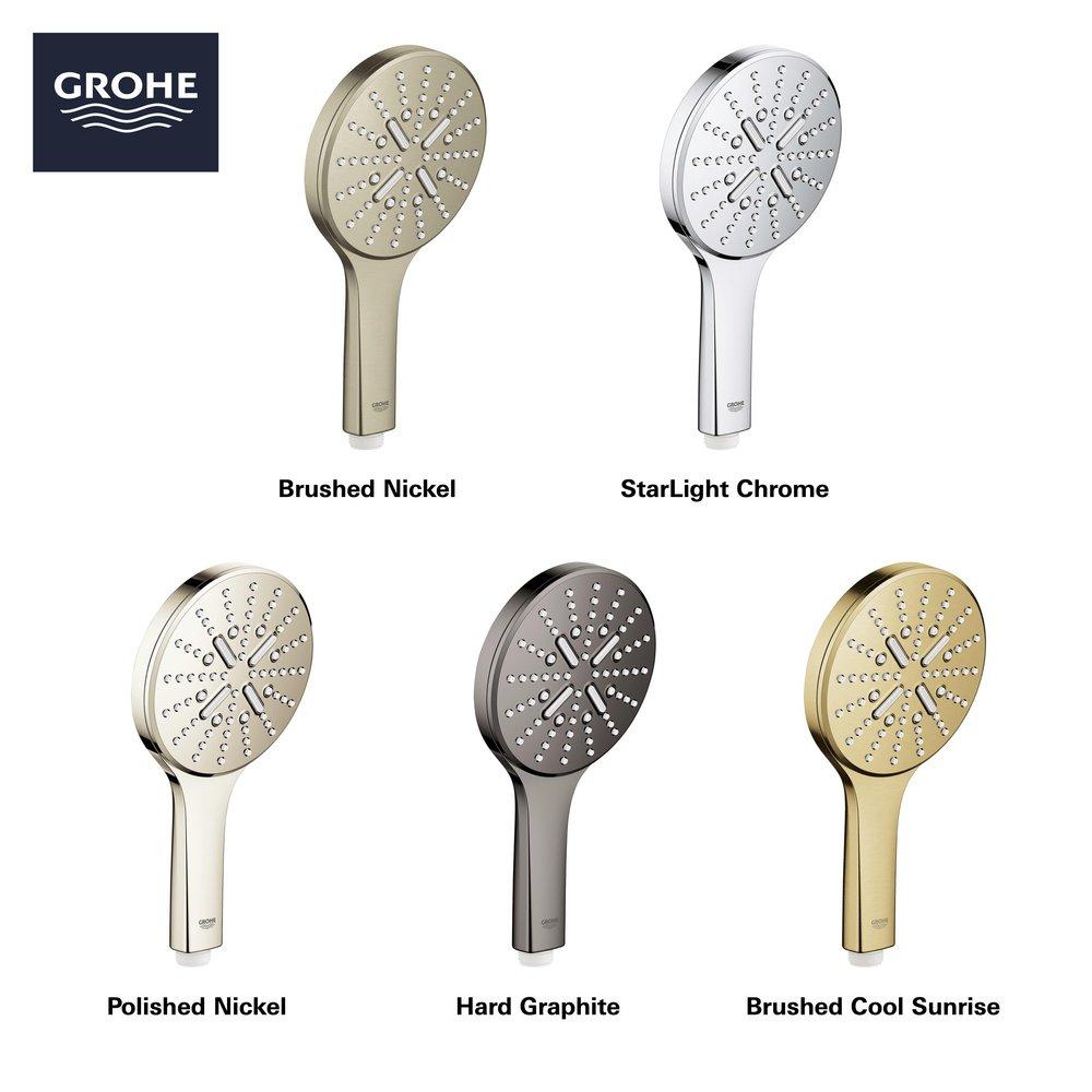GROHE Brushed Nickel Multi Function Hand Shower 