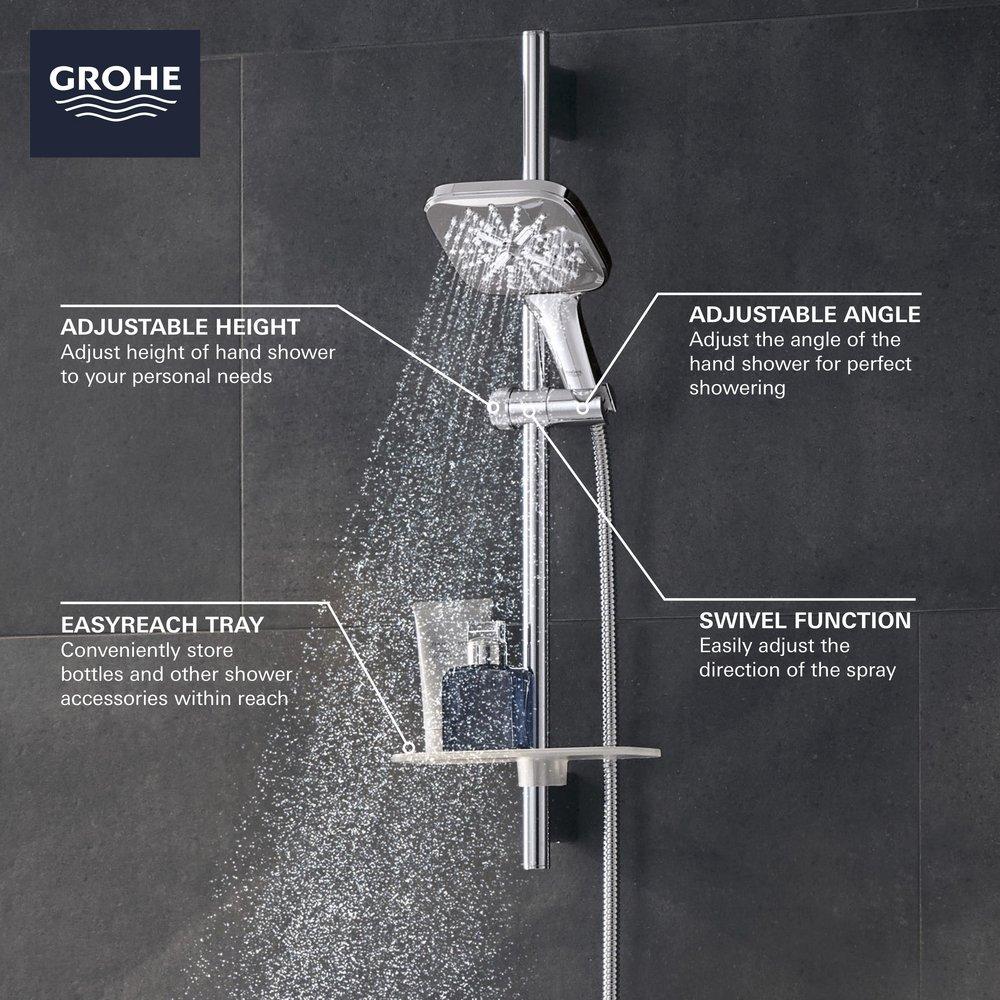 GROHE Brushed Nickel Multi Function Hand Shower 