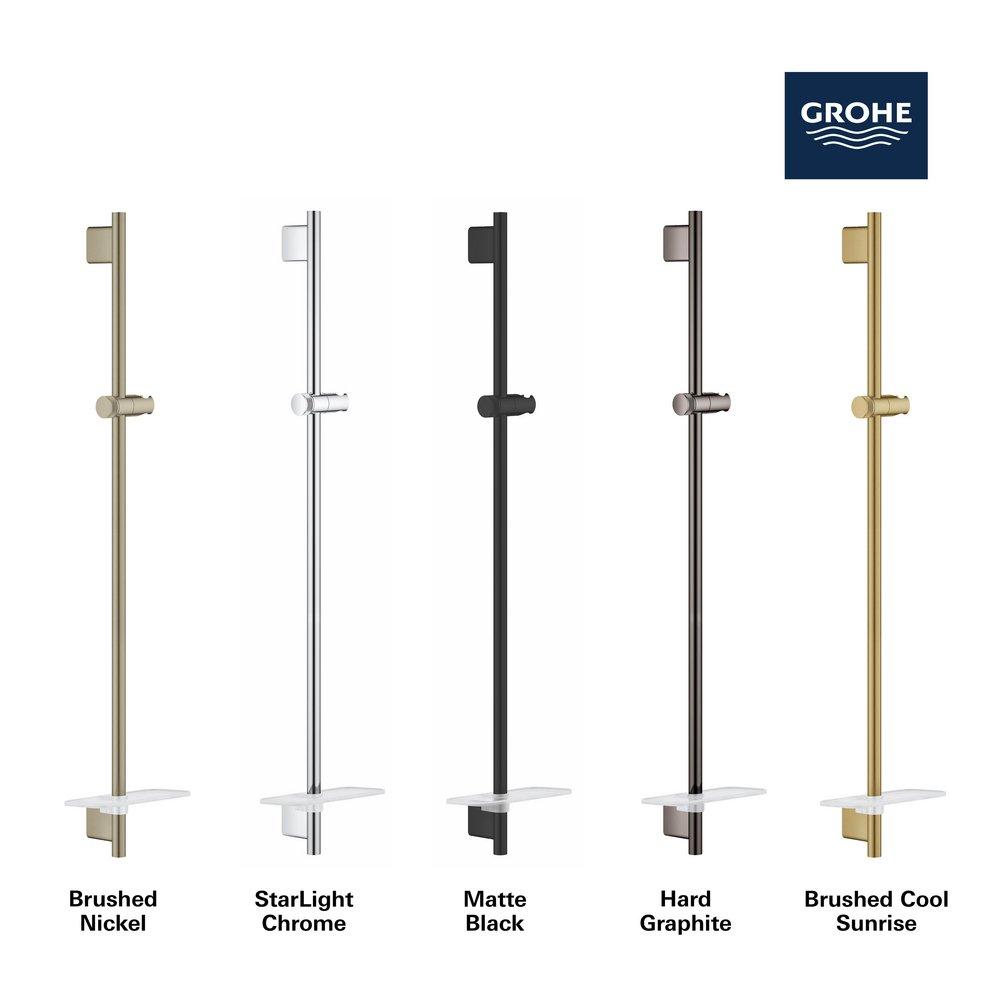 GROHE Brushed Nickel 36-5/8 in. Shower Rail 