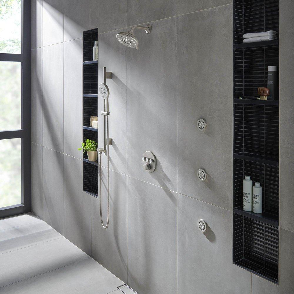 GROHE Brushed Nickel 36-5/8 in. Shower Rail 