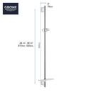 36 in. Shower Slide Bar in Brushed Cool Sunrise 
