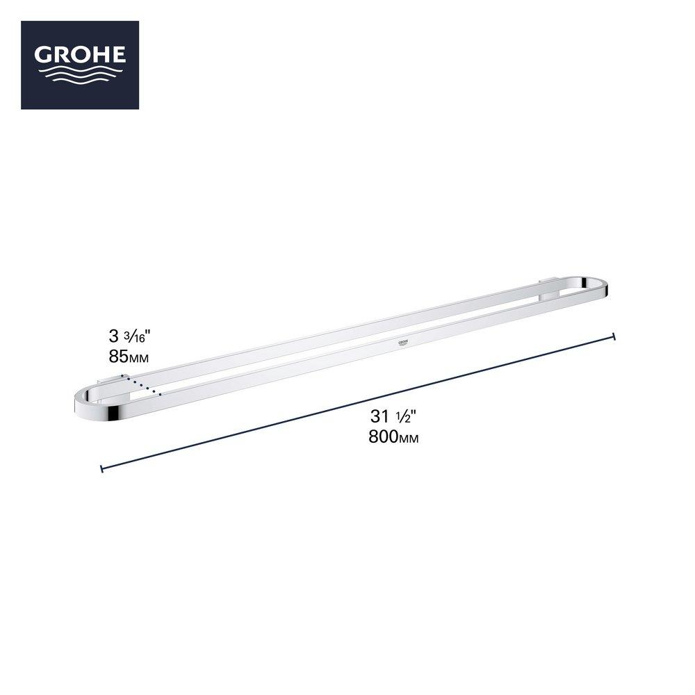 GROHE Chrome 31-1/2 in. Towel Bar 