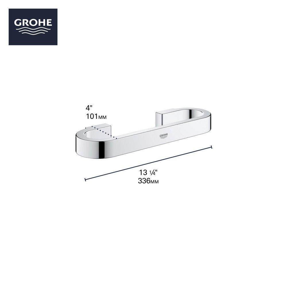 GROHE Brushed Cool Sunrise 12 in. Grab Bar 