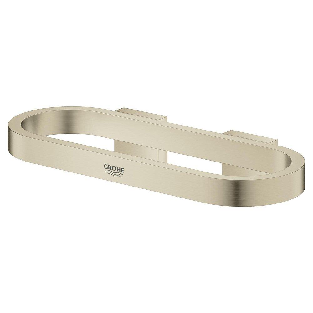 GROHE Brushed Nickel Infinity Finish&trade; Rectangular Closed Towel Ring 