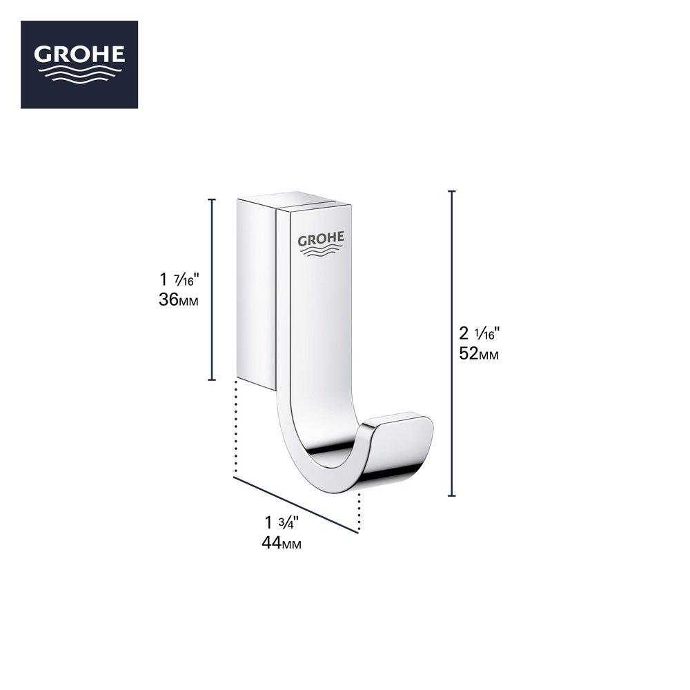 GROHE StarLight&reg; Chrome 1-Hook Robe Hook 