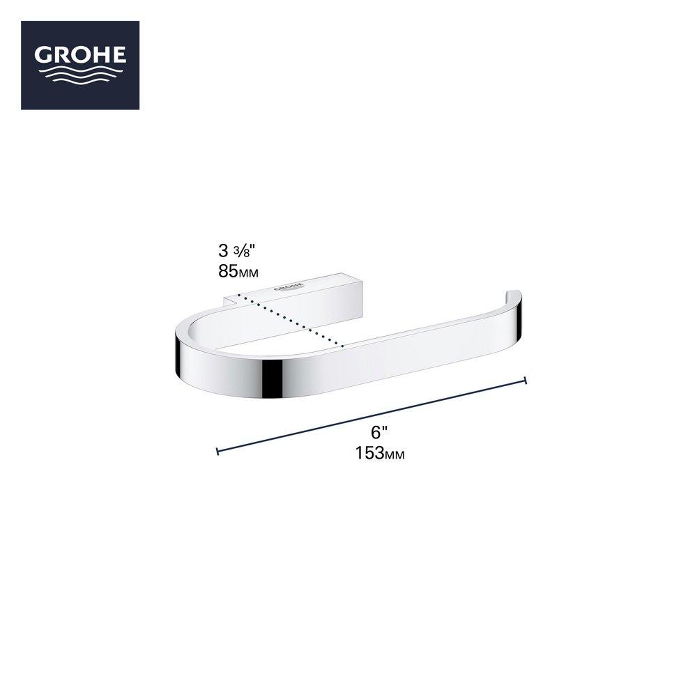 GROHE StarLight&reg; Chrome Wall Toilet Tissue Holder 
