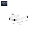 GROHE StarLight&reg; Chrome Wall Toilet Tissue Holder 