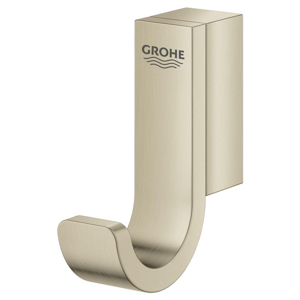 GROHE Brushed Nickel 1-Hook Robe Hook 