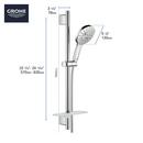 GROHE Brushed Nickel Multi Function Hand Shower 