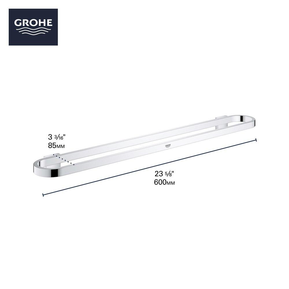 GROHE Chrome 24 in. Towel Bar 