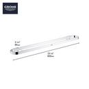 GROHE Chrome 24 in. Towel Bar 