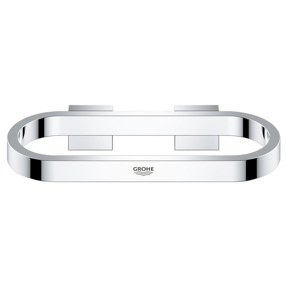 GROHE StarLight&reg; Chrome Rectangular Closed Towel Ring 