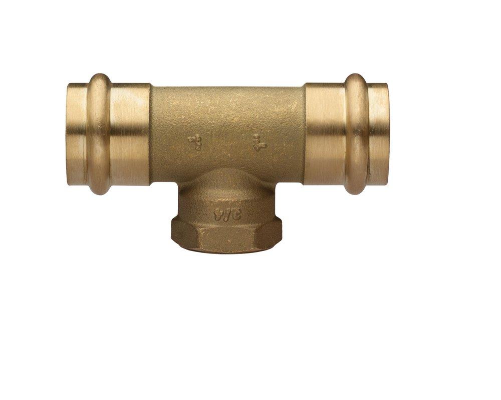 FNW® Press x FNPT Reducing Brass Tee 