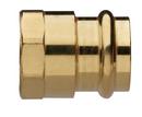 1-1/4 x 1-1/2 in. Copper Press x FPT Brass Adapter